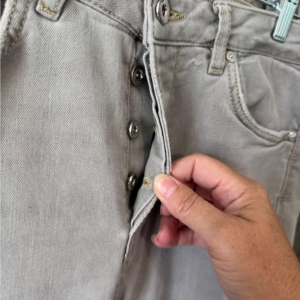 Men’s Zara Grey Button Fly Jeans- Size 32 - Picture 3 of 4